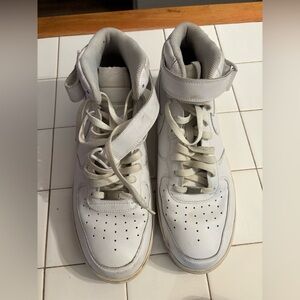 Nike White High-Top Sneakers